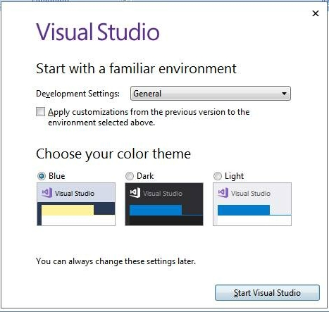 Development Settings 
